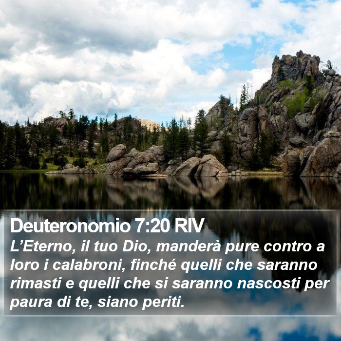 Deuteronomio 7:20 RIV Bible Study