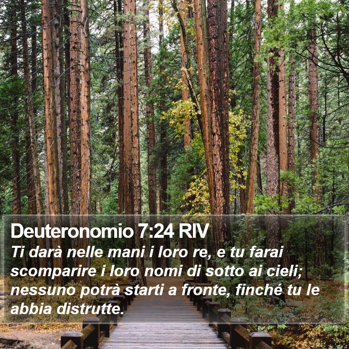 Deuteronomio 7:24 RIV Bible Study