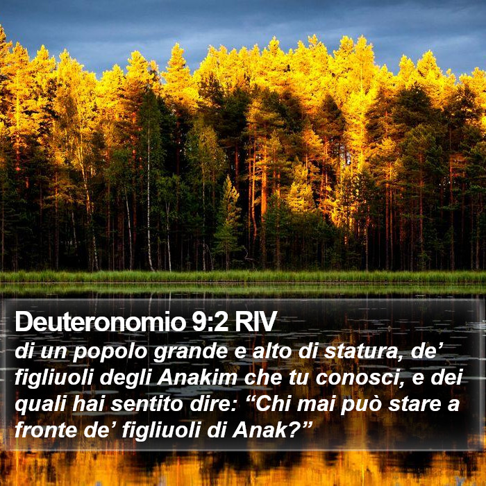 Deuteronomio 9:2 RIV Bible Study
