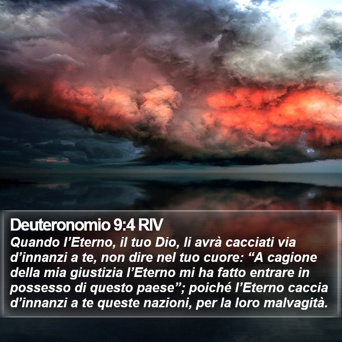 Deuteronomio 9:4 RIV Bible Study