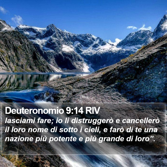 Deuteronomio 9:14 RIV Bible Study