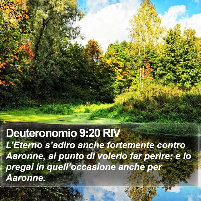 Deuteronomio 9:20 RIV Bible Study