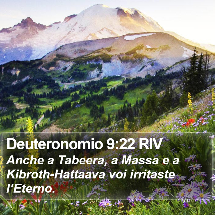 Deuteronomio 9:22 RIV Bible Study