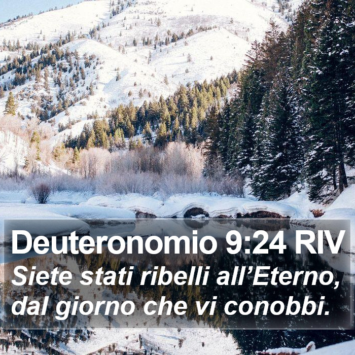 Deuteronomio 9:24 RIV Bible Study