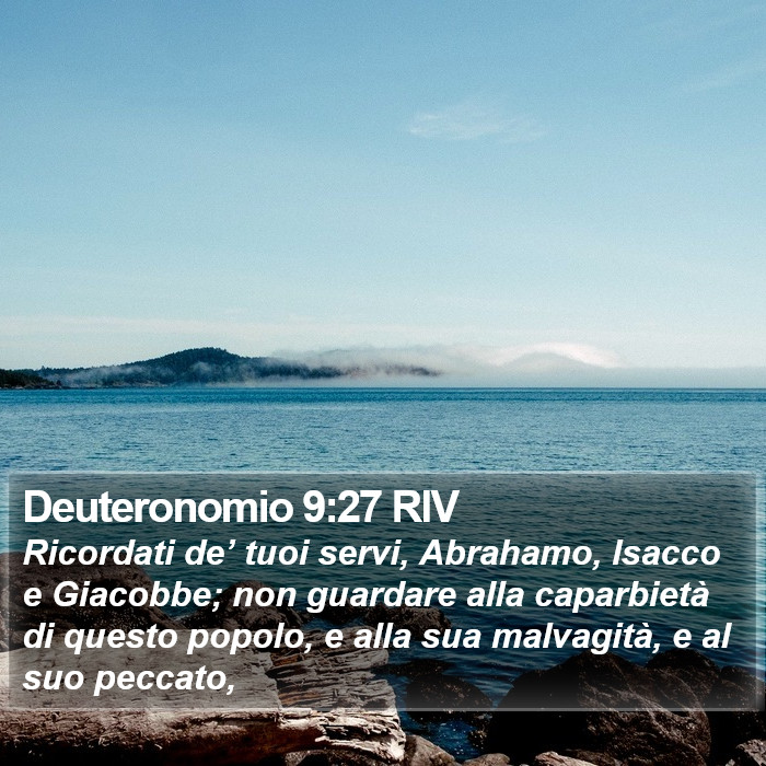 Deuteronomio 9:27 RIV Bible Study