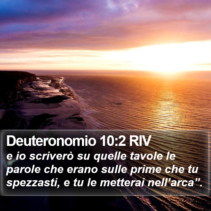 Deuteronomio 10:2 RIV Bible Study