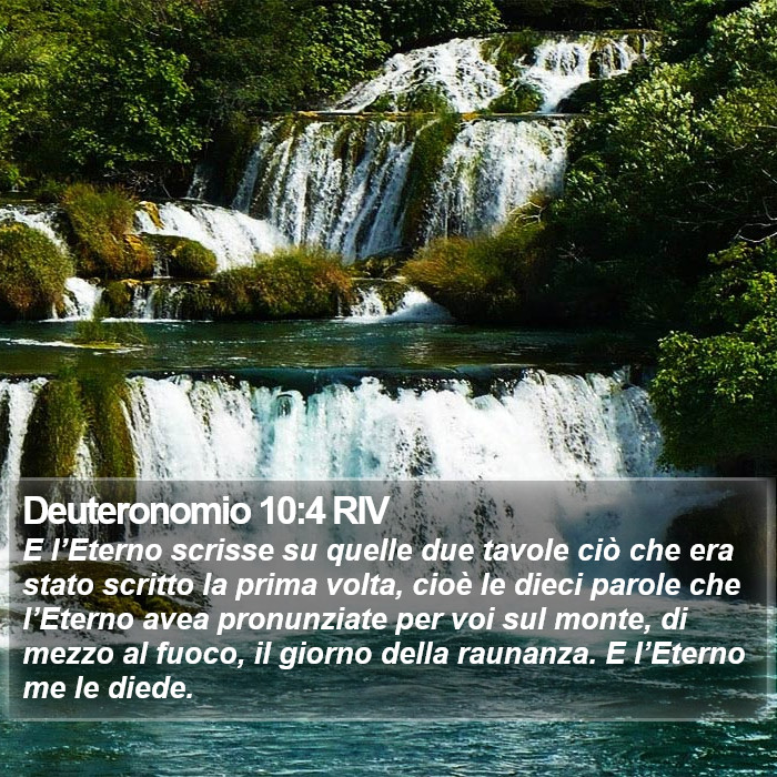 Deuteronomio 10:4 RIV Bible Study