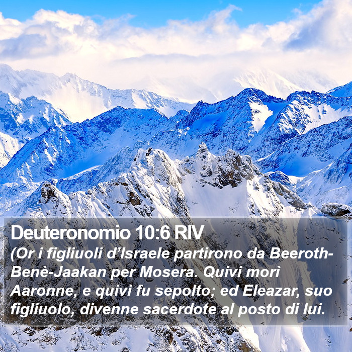 Deuteronomio 10:6 RIV Bible Study