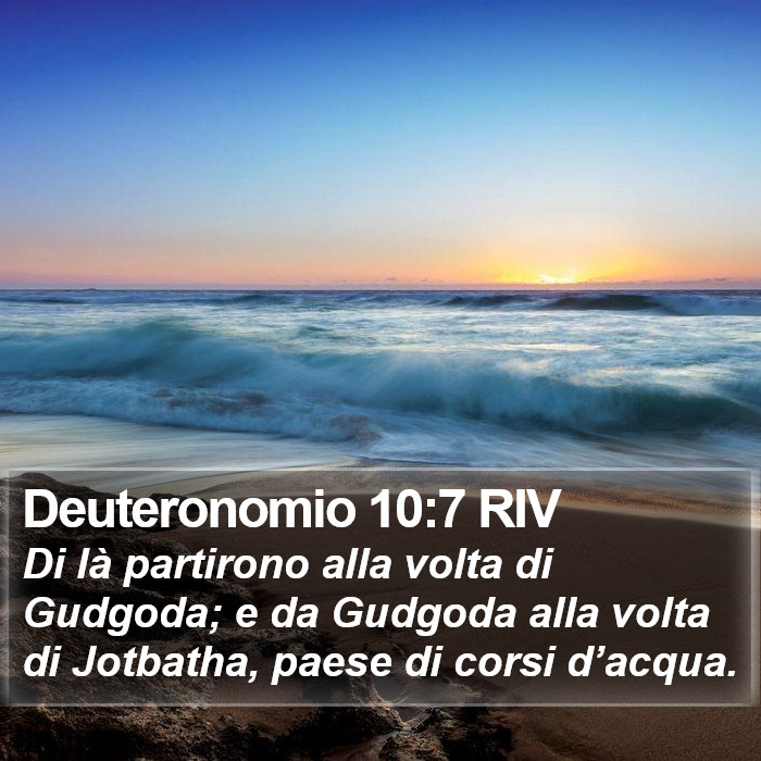 Deuteronomio 10:7 RIV Bible Study