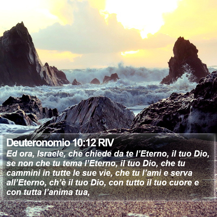 Deuteronomio 10:12 RIV Bible Study