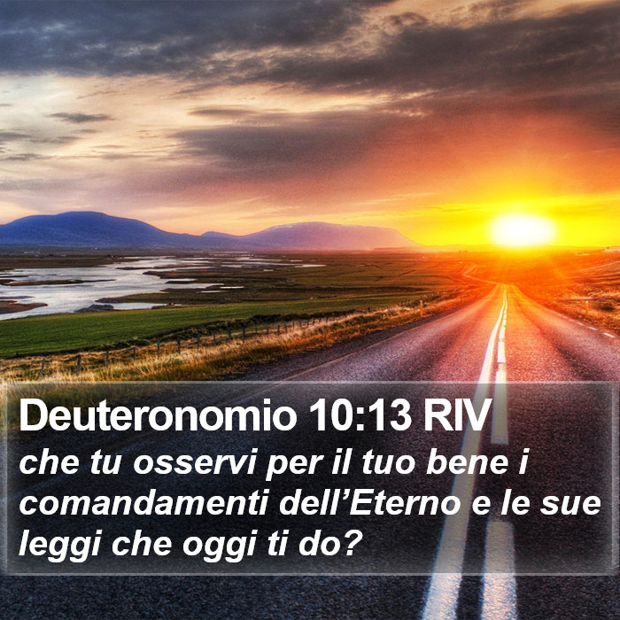 Deuteronomio 10:13 RIV Bible Study