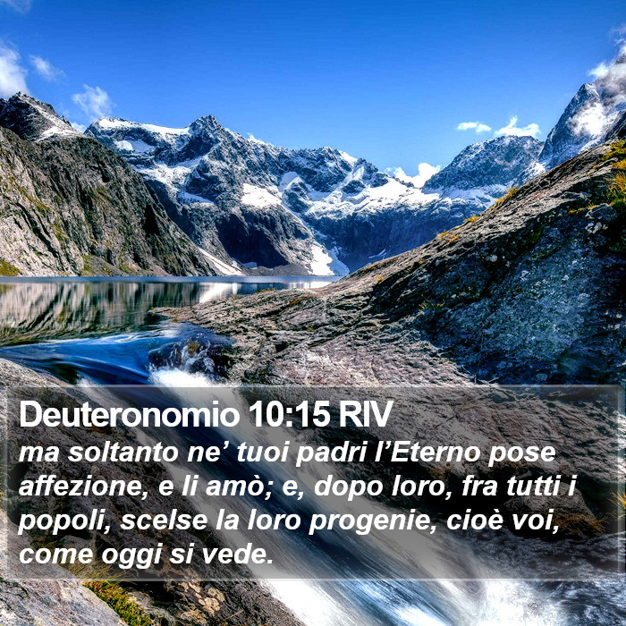 Deuteronomio 10:15 RIV Bible Study