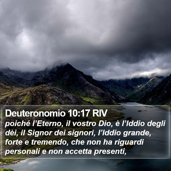 Deuteronomio 10:17 RIV Bible Study