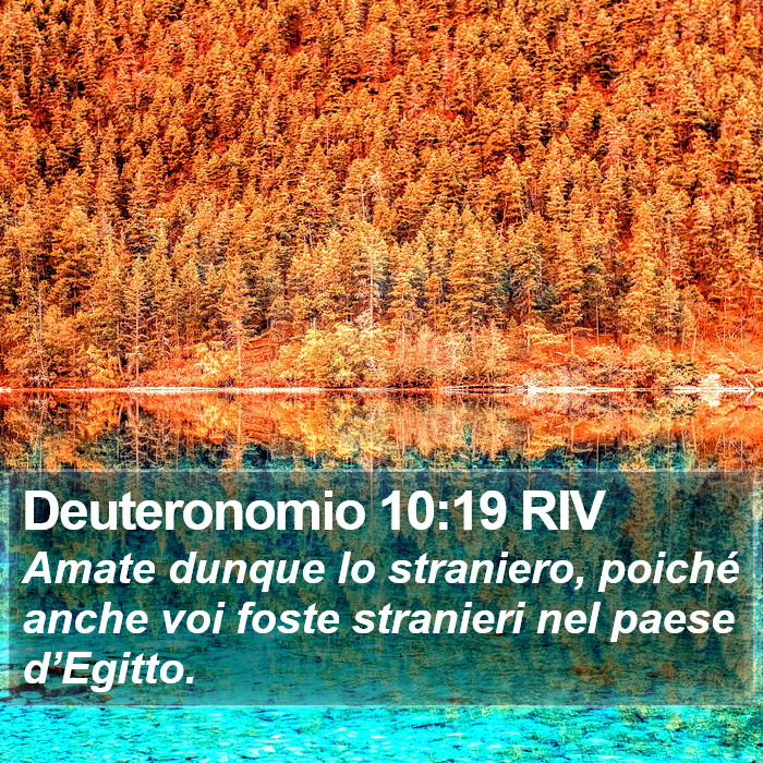 Deuteronomio 10:19 RIV Bible Study