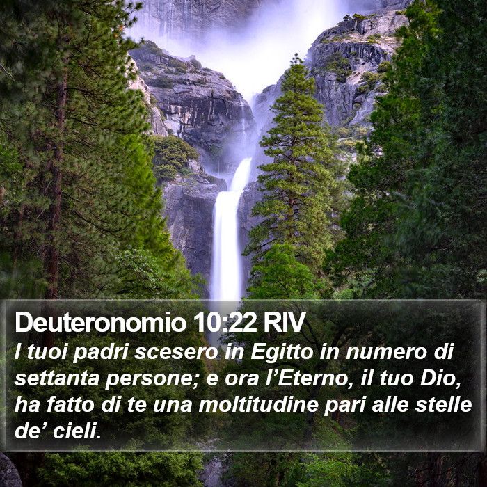 Deuteronomio 10:22 RIV Bible Study