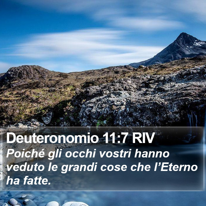 Deuteronomio 11:7 RIV Bible Study