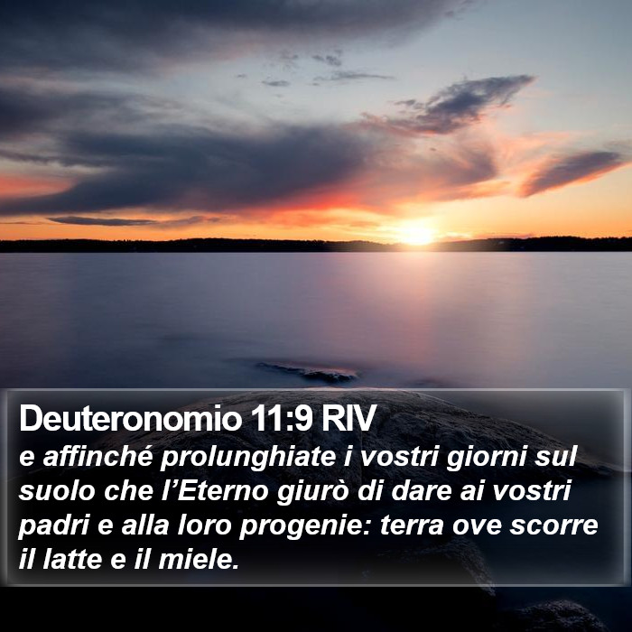 Deuteronomio 11:9 RIV Bible Study