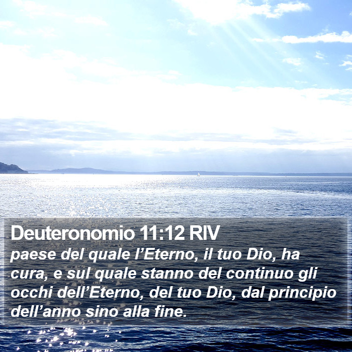 Deuteronomio 11:12 RIV Bible Study