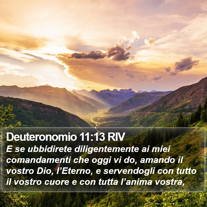 Deuteronomio 11:13 RIV Bible Study