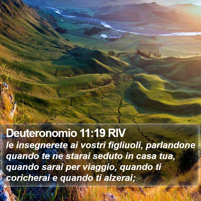 Deuteronomio 11:19 RIV Bible Study