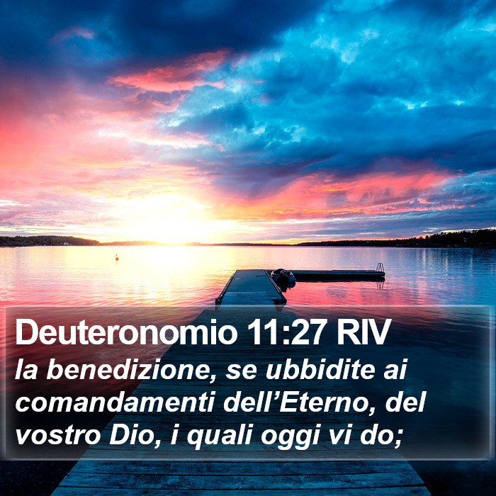 Deuteronomio 11:27 RIV Bible Study