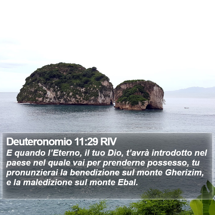 Deuteronomio 11:29 RIV Bible Study