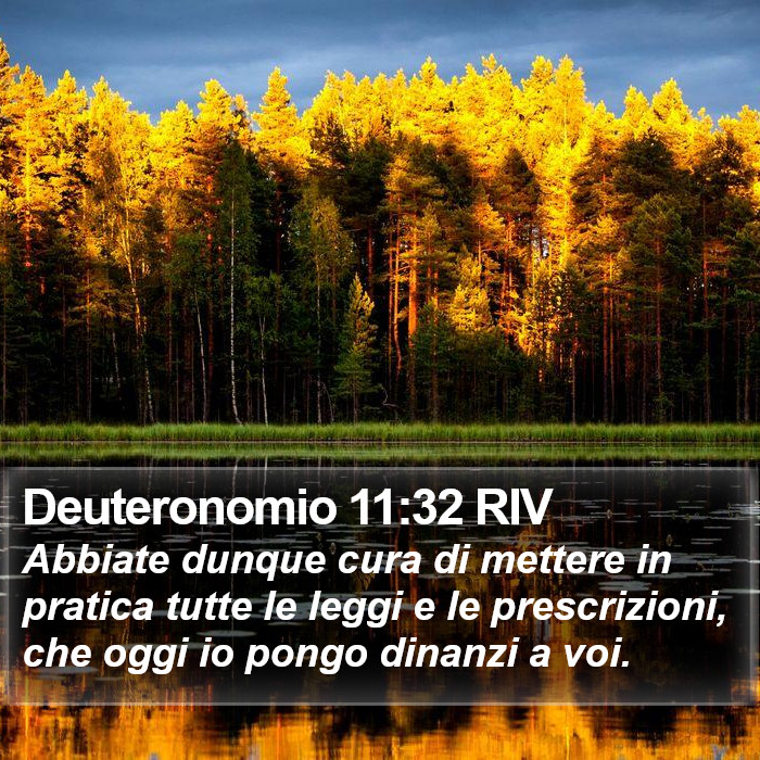 Deuteronomio 11:32 RIV Bible Study