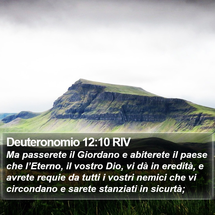 Deuteronomio 12:10 RIV Bible Study