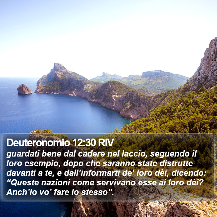 Deuteronomio 12:30 RIV Bible Study