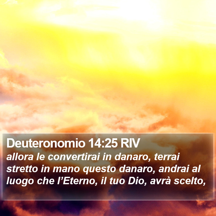 Deuteronomio 14:25 RIV Bible Study