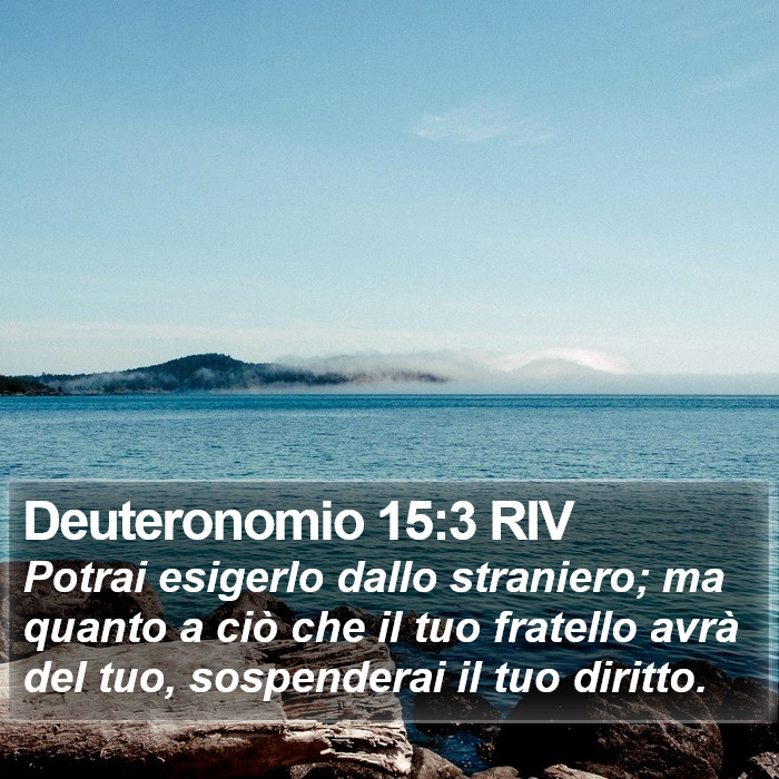 Deuteronomio 15:3 RIV Bible Study