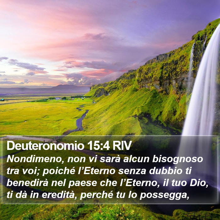 Deuteronomio 15:4 RIV Bible Study