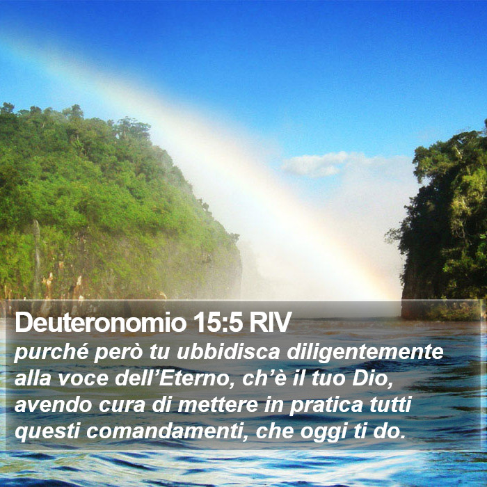 Deuteronomio 15:5 RIV Bible Study