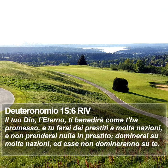 Deuteronomio 15:6 RIV Bible Study