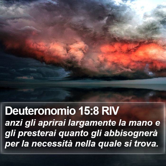 Deuteronomio 15:8 RIV Bible Study