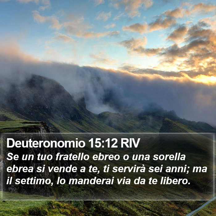 Deuteronomio 15:12 RIV Bible Study