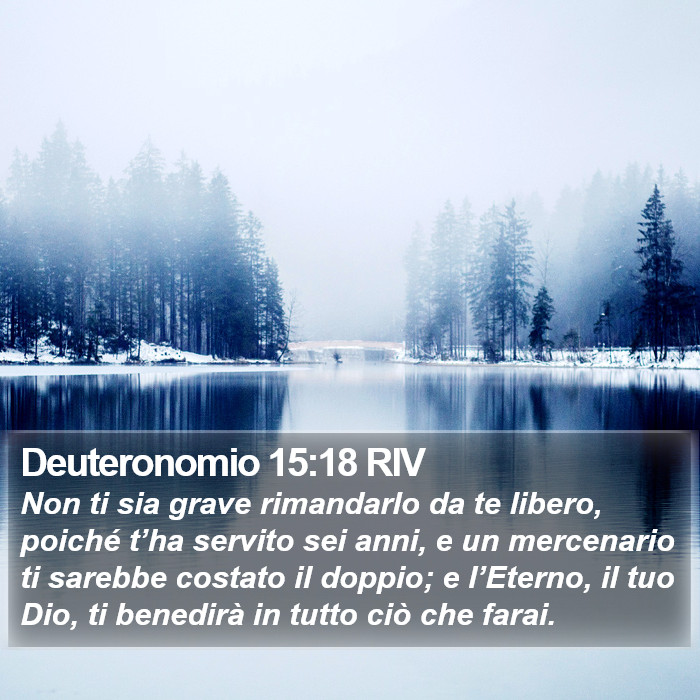 Deuteronomio 15:18 RIV Bible Study