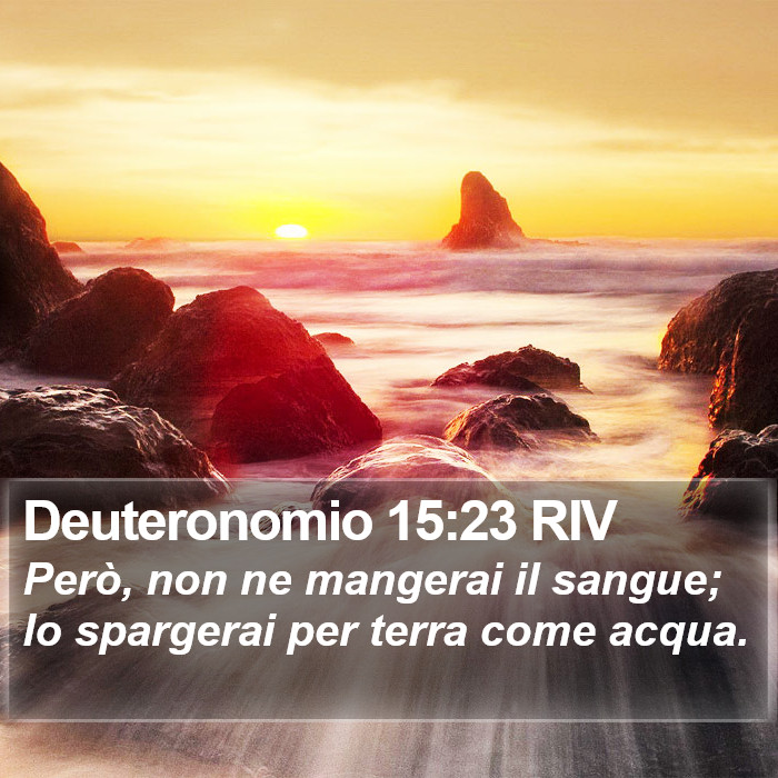 Deuteronomio 15:23 RIV Bible Study