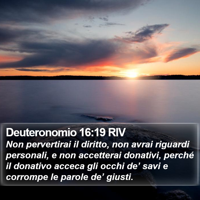 Deuteronomio 16:19 RIV Bible Study