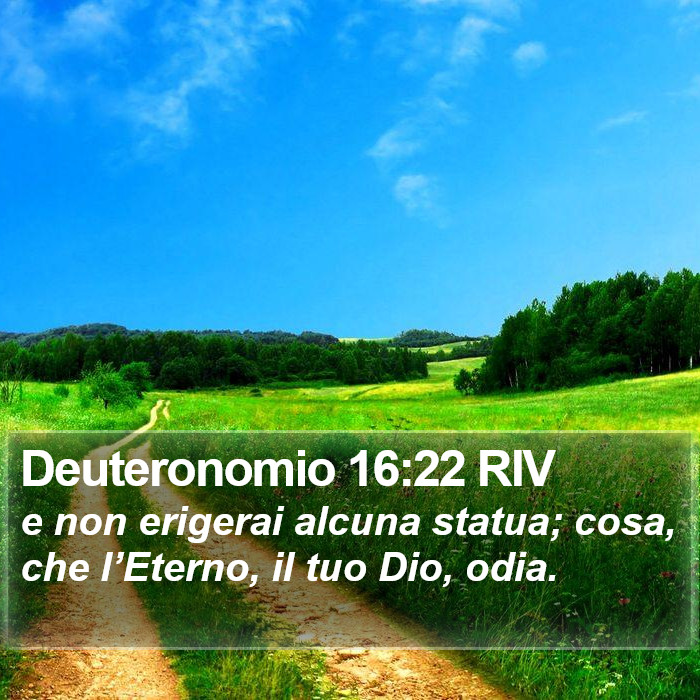 Deuteronomio 16:22 RIV Bible Study