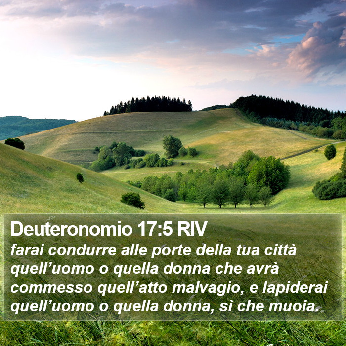 Deuteronomio 17:5 RIV Bible Study