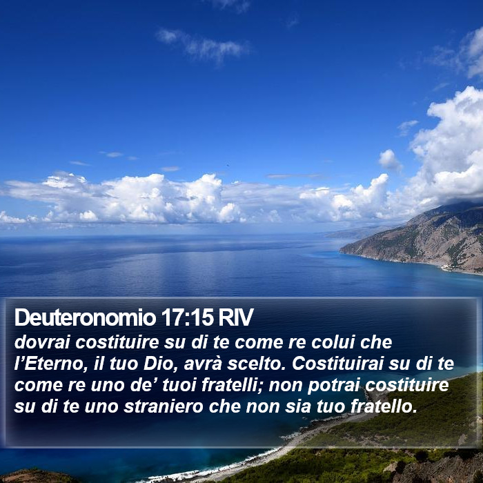 Deuteronomio 17:15 RIV Bible Study