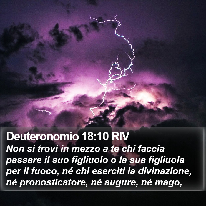 Deuteronomio 18:10 RIV Bible Study