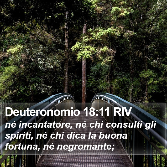 Deuteronomio 18:11 RIV Bible Study