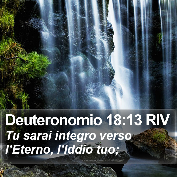 Deuteronomio 18:13 RIV Bible Study