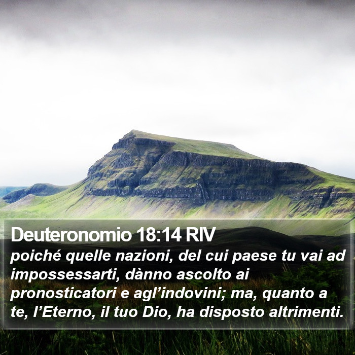 Deuteronomio 18:14 RIV Bible Study