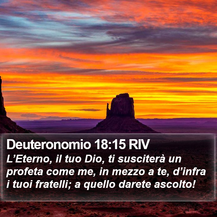 Deuteronomio 18:15 RIV Bible Study