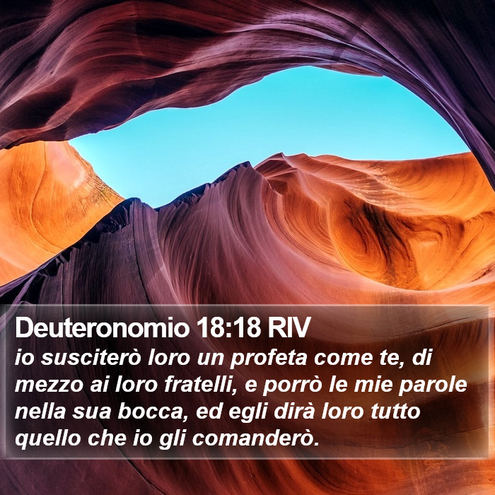 Deuteronomio 18:18 RIV Bible Study