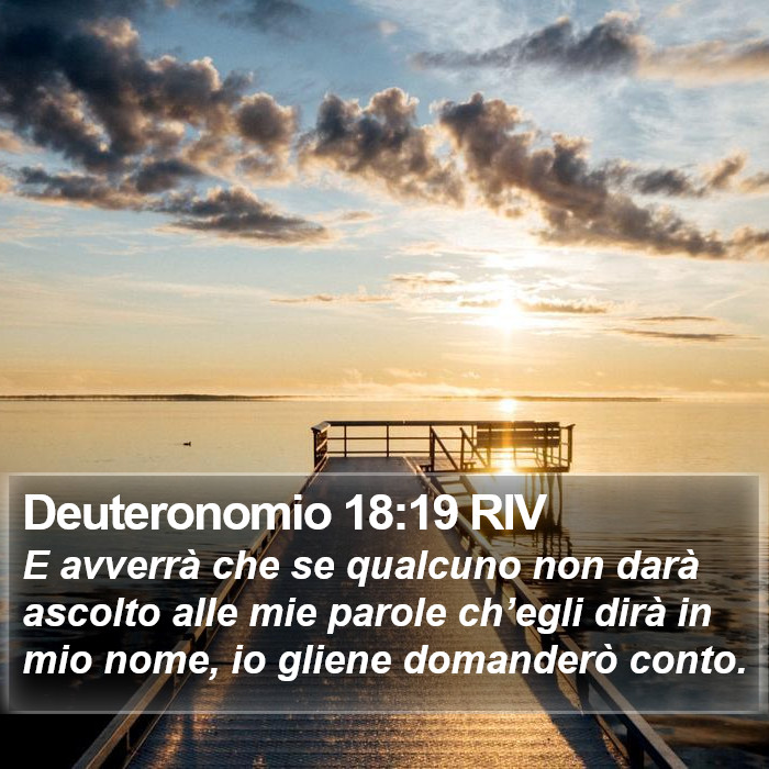 Deuteronomio 18:19 RIV Bible Study