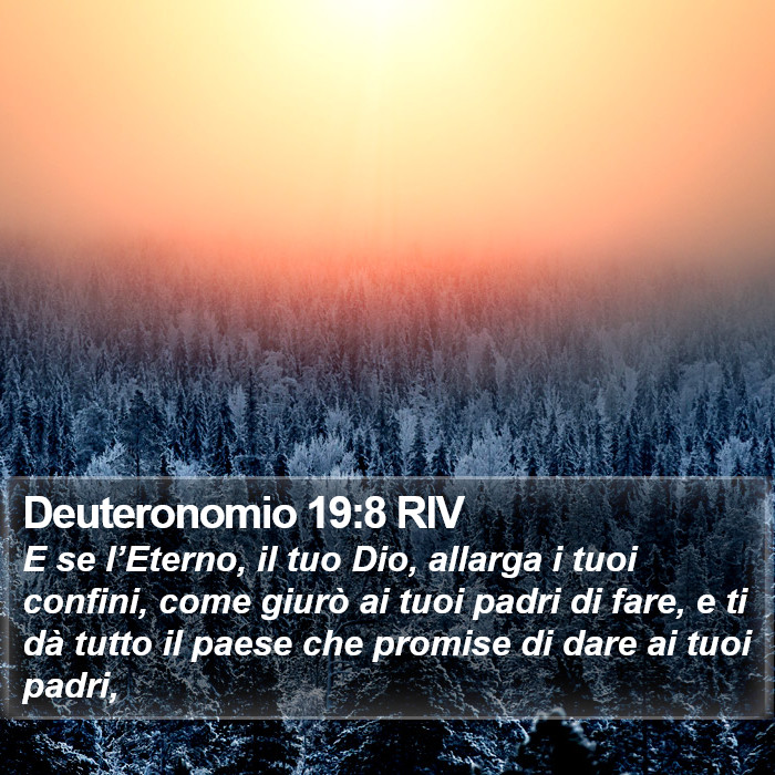 Deuteronomio 19:8 RIV Bible Study